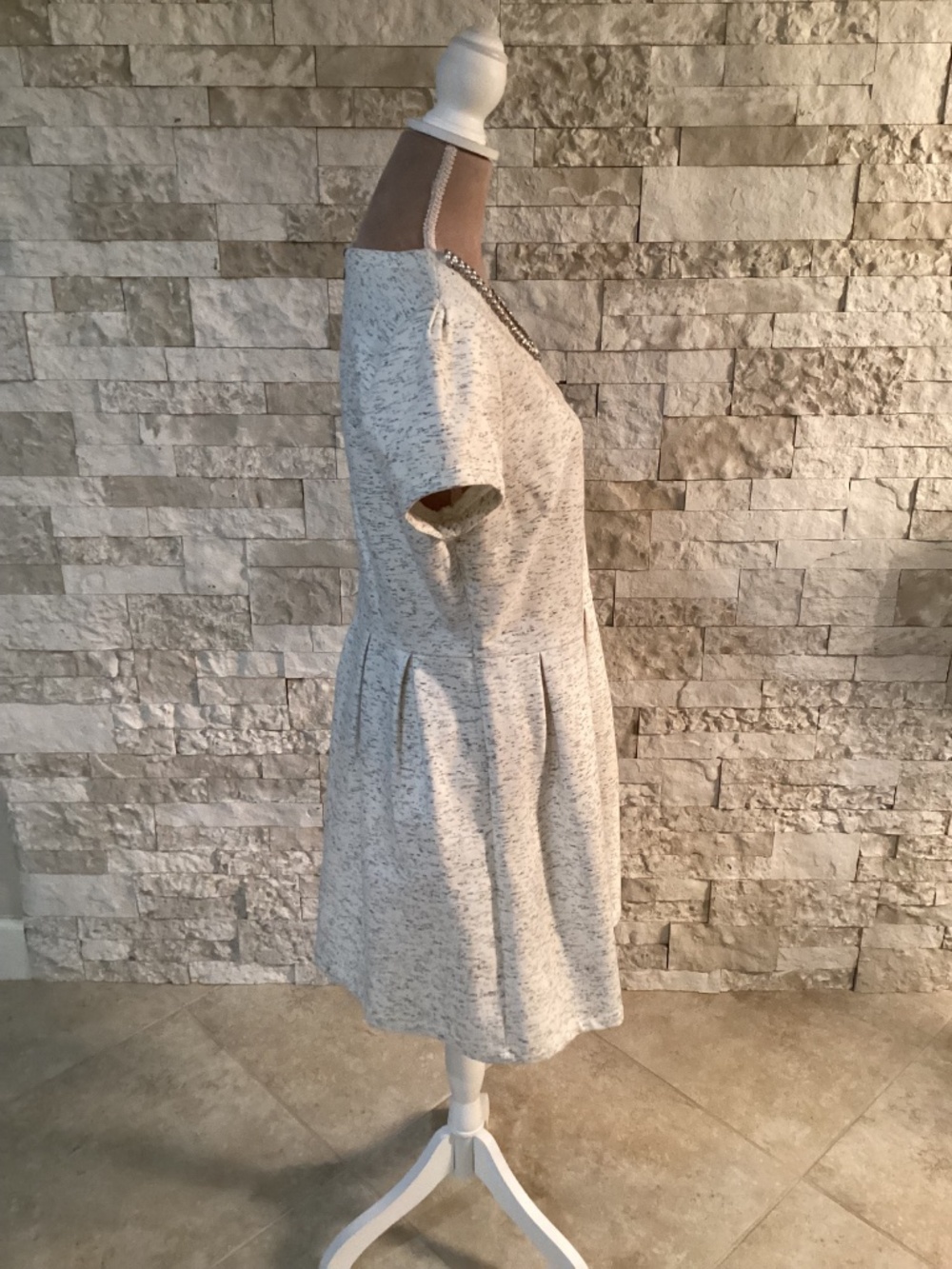 Maison Jules Jeweled Neckline Dress (NWT) - Picture 6 of 13